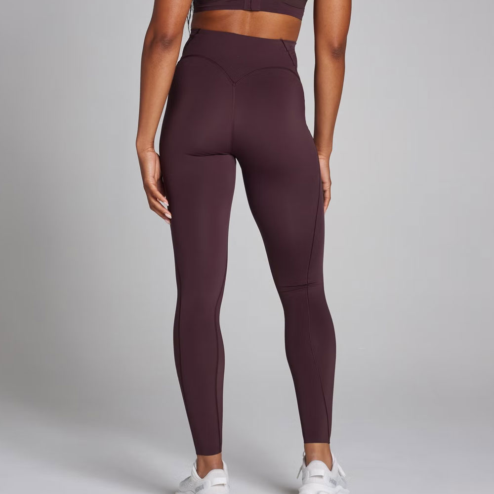 Contrast Texture Leggings – Espresso